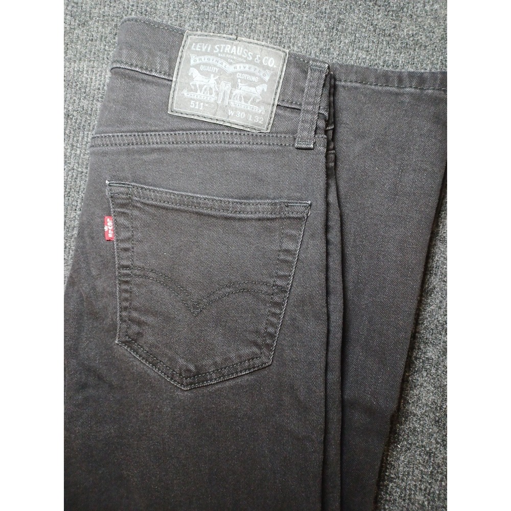 Levi's Mens 511 Slim Black Jeans 30x32